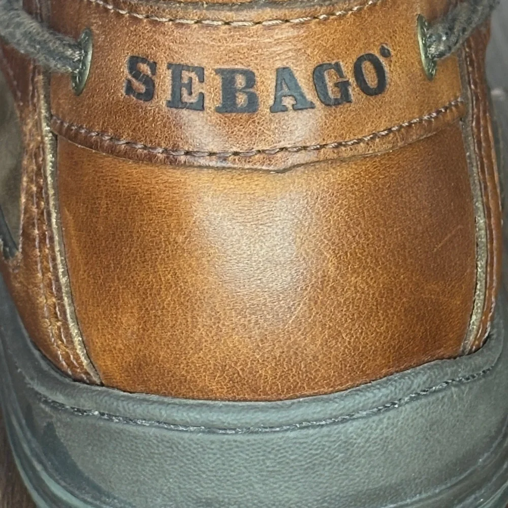Sebago Tan Leather Boat Shoes